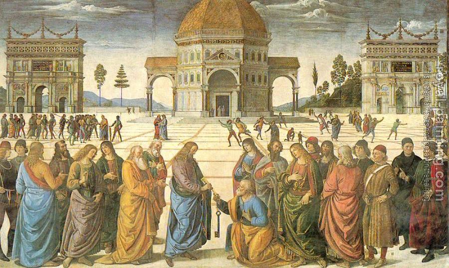 Pietro Perugino : Christ Giving the Keys to St. Peter